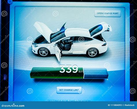 New Tesla Model S Dashboard Computer Display Screen with Informa ...