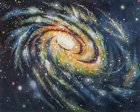 Spiral galaxy Painting by Daniel S