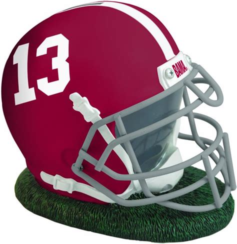 Amazon.com : NCAA University of Alabama Helmet Shaped Bank : Sports Fan ...