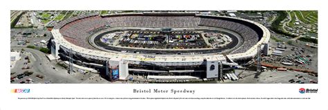 Bristol Motor Speedway Aerial Panorama Poster - the Stadium Shoppe