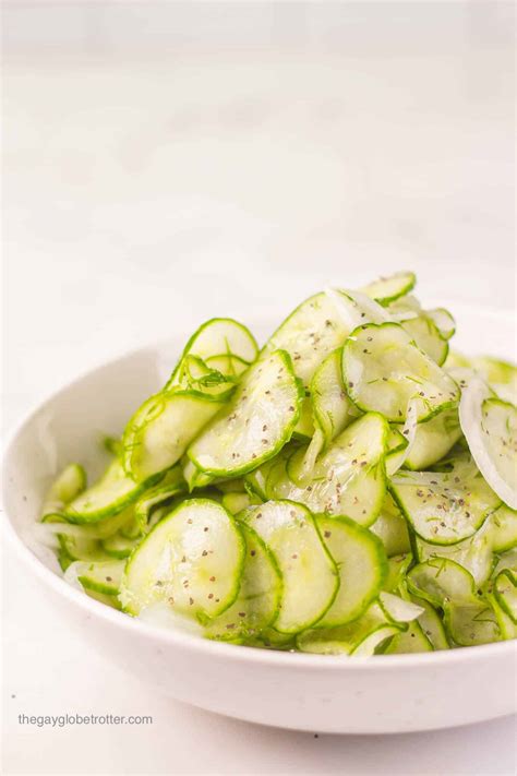 Cucumber Vinegar Salad | The Gay Globetrotter