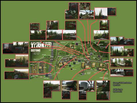 Customs' hidden stashes; map version 4 (final). : r/EscapefromTarkov