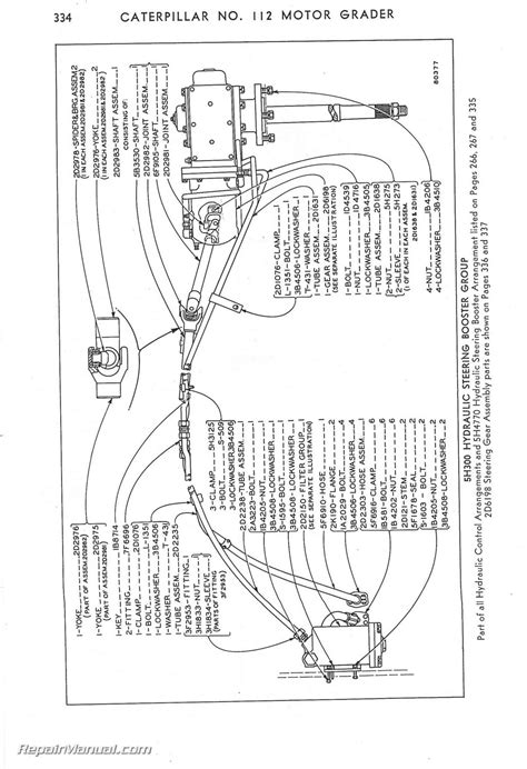 Caterpillar 112 Motor Grader Parts Manual