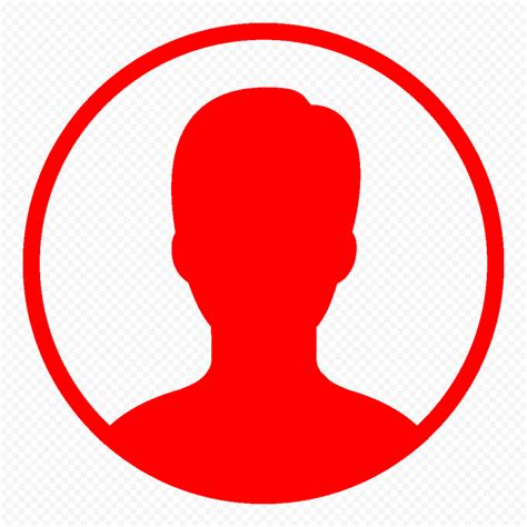 Profile User Round Red Icon Symbol Download PNG | Citypng