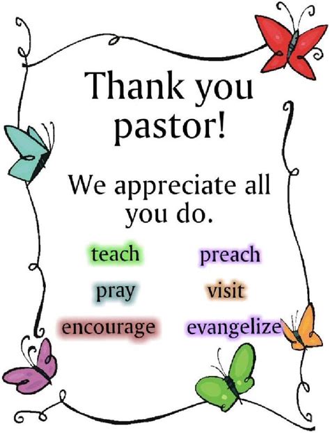 Free Printable Pastor Appreciation Cards