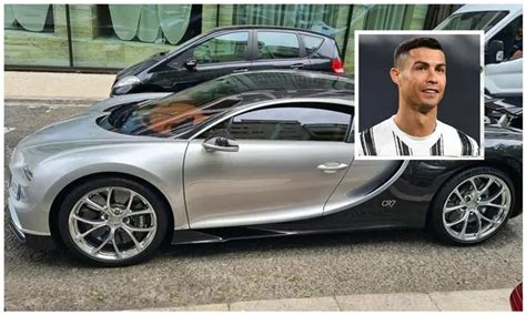 Cristiano Ronaldo spotted driving his Bugatti Chiron in Lisbon