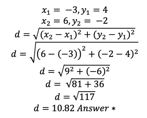 The Distance Formula