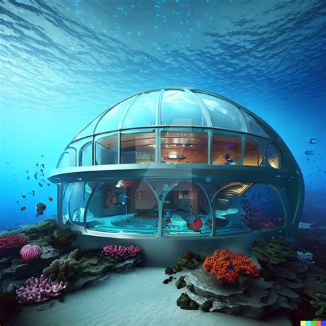 A luxurious underwater home by FutureRender on DeviantArt