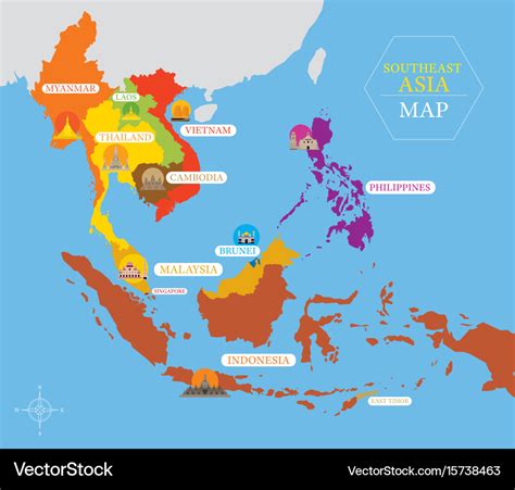 Countries Of Southeast Asia Map - Anni Malena