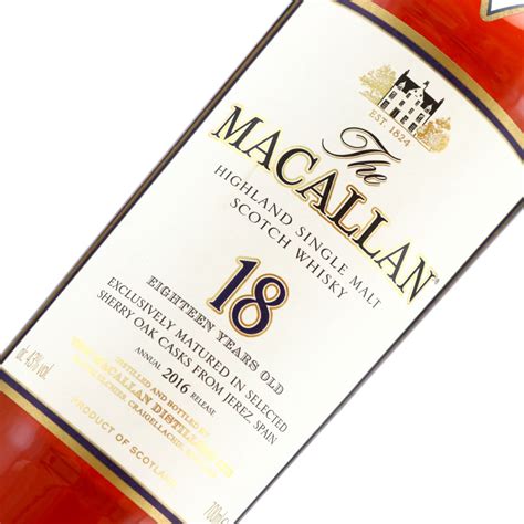 Macallan 18 Year Old 2016 Release | Whisky Auctioneer