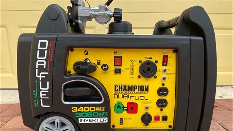 Champion 3400 Dual Fuel Inverter generator - Unboxing and first start ...