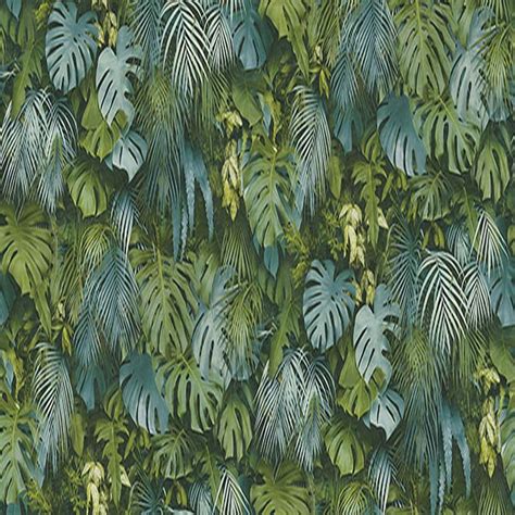 2979-37280-3 | Luana Blue & Green Tropical Forest Plants Wallpaper