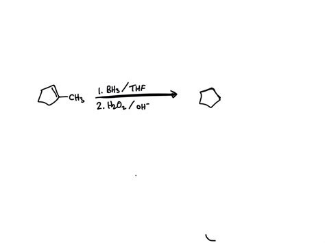 SOLVED: Draw the mechanism for hydroboration of the alkene given and ...