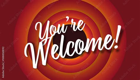 You are welcome Stock Vector | Adobe Stock