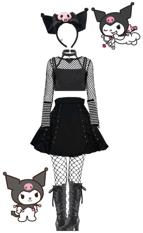 kuromi from sanrio's “my melody” Outfit | ShopLook | Pastel goth ...