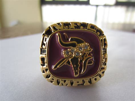 1973 Minnesota Vikings NFC super bowl championship ring replica size 11 US