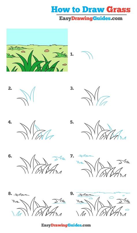 How to Draw Grass – Really Easy Drawing Tutorial