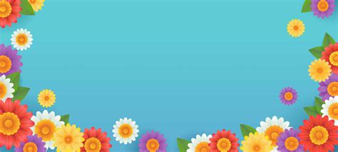 Colorful Flower Background Banner 1545936 Vector Art at Vecteezy