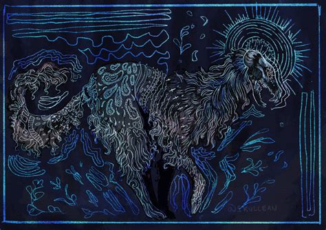 ArtStation - borzoi skull mural