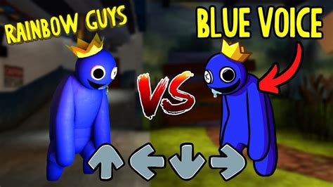 Friday Night Funkin Vs Blue V1 Rainbow Friends In Real Life Roblox - Riset