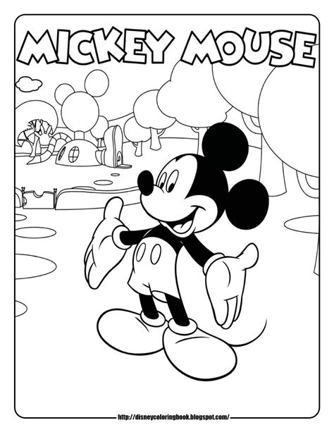 Mickey Mouse Clubhouse 1: Free Disney Coloring Sheets | Fantasy ...