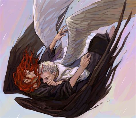 Good Omens, Crowley and Aziraphale, art, Благие Знамения, Кроули и ...