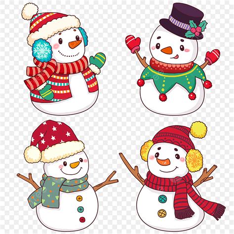 Holiday Snowman Clip Art