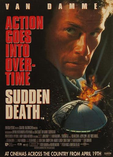 Sudden Death Jean-Claude Van Damme 1995 Movie Ad, Vintage Movie Ads