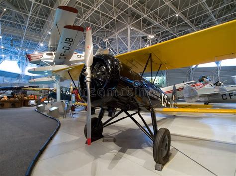 Museum Of Aviation. Exhibition Of Aircraft Exhibits Editorial ...