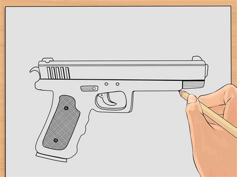 Easy Pistol Drawing at GetDrawings | Free download