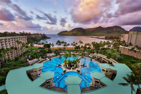 Kaua'i Marriott Resort Outdoor Pool - Aerial View #holiday, #Hotels, # ...