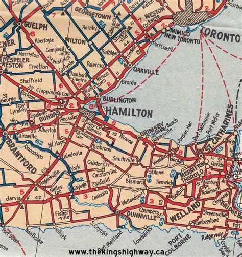 Ontario Highway 5 Route Map - The King's Highways of Ontario