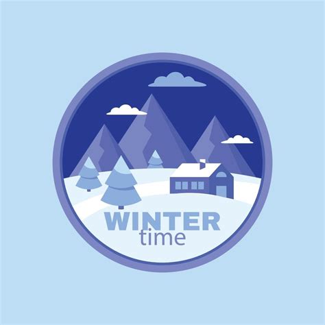 flat winter logo template design 14002236 Vector Art at Vecteezy