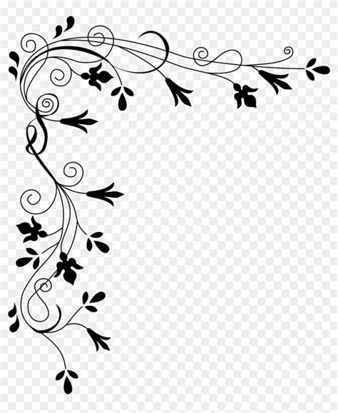 Vector Graphics,free Pictures - Simple Flower Border Design - Free ...