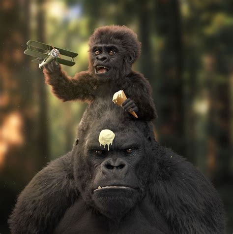 ArtStation - Crazy ape, Ivo Diependaal | Apes, King kong, Fantastic art