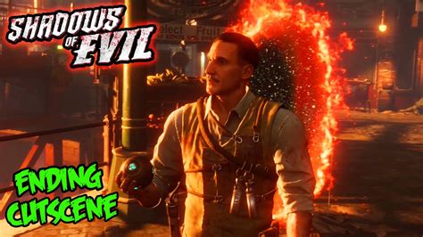 Black Ops 3 Zombies "Shadows of Evil" ENDING CUTSCENE EASTER EGG! (BO3 ...