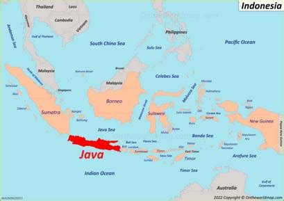 Java Island World Map