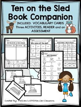 TEN ON THE SLED book companion. Three ACTIVITIES, READER and an ...