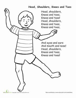 Head, Shoulders, Knees and Toes | Nursery Rhymes | Body preschool ...