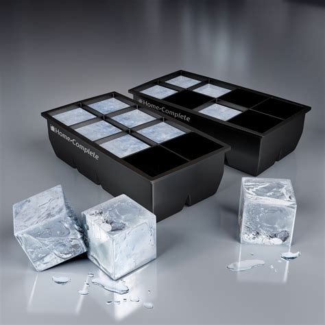 TripleClicks.com: Ice Cube Trays - 2 Large Silicone Pack - 16 Giant 2 ...