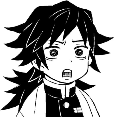 Manga Panels Transparent Giyuu Tomioka Funny Face Kimetsu No Yaiba ...