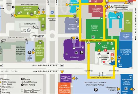 John Hopkins Hospital Campus Map – Map Vector