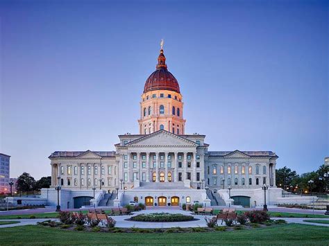 The Kansas State Capitol after recent renovations. Topeka, Kansas ...