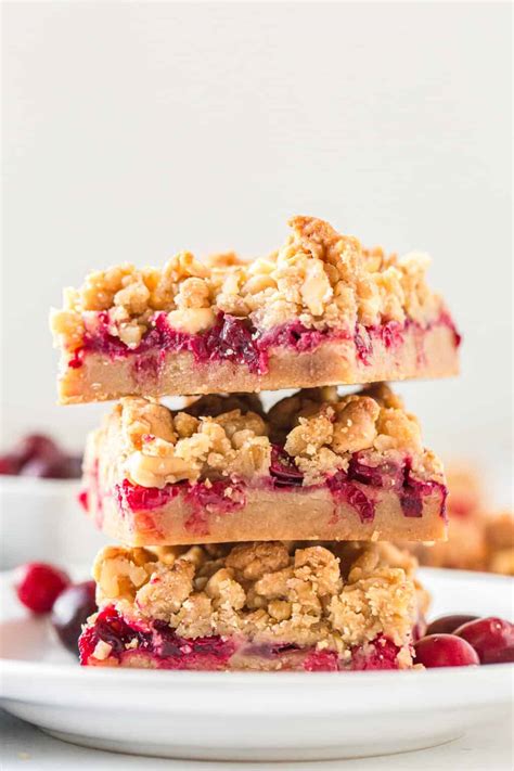 Cranberry Bars Recipe - Easy Dessert Recipes