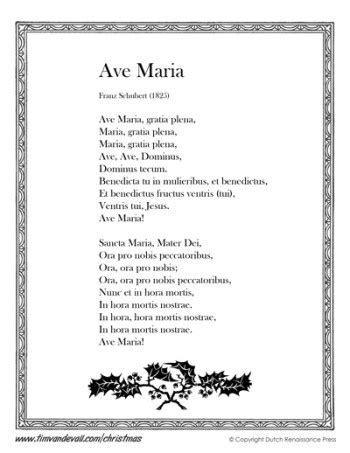 Ave-Maria-Lyrics-400 - Tim's Printables