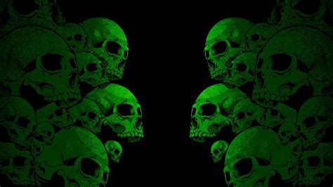 Green Skull Wallpapers - Wallpaper Cave