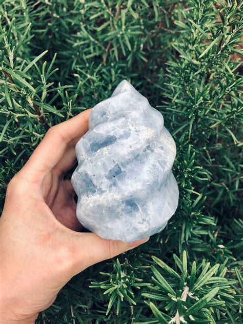 Large Celestite Flame Crystal 905g Stone Celestine Gemstone | Etsy