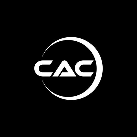 CAC letter logo design in illustration. Vector logo, calligraphy ...