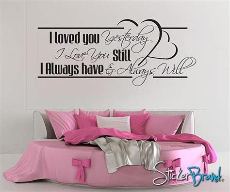 Vinyl Wall Decal Sticker Love Quotes Item Bhuey118s - Etsy