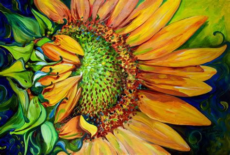 DAILY PAINTERS MARKETPLACE: Original oil Painting ~ SUNFLOWER ~ Artist ...